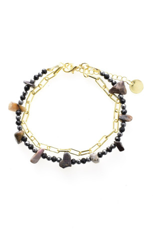 Bracelet double perles véritables L'atelier de Gaspard