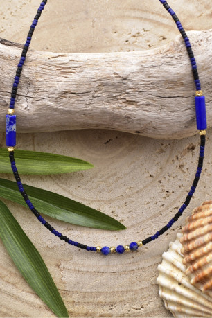 Collier en perles afghanes L'atelier de Gaspard