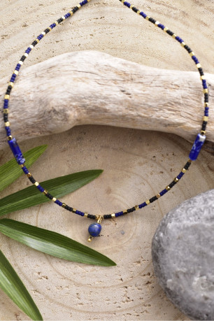 Collier en perles afghanes L'atelier de Gaspard
