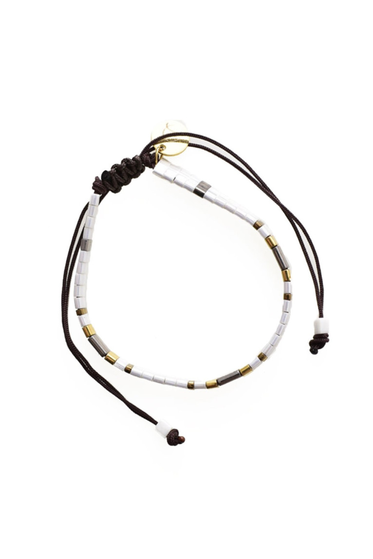 Bracelet cordon perles Miyuki L'atelier de Gaspard