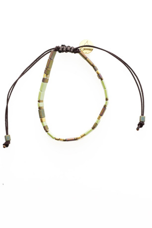 Bracelet cordon perles Miyuki L'atelier de Gaspard