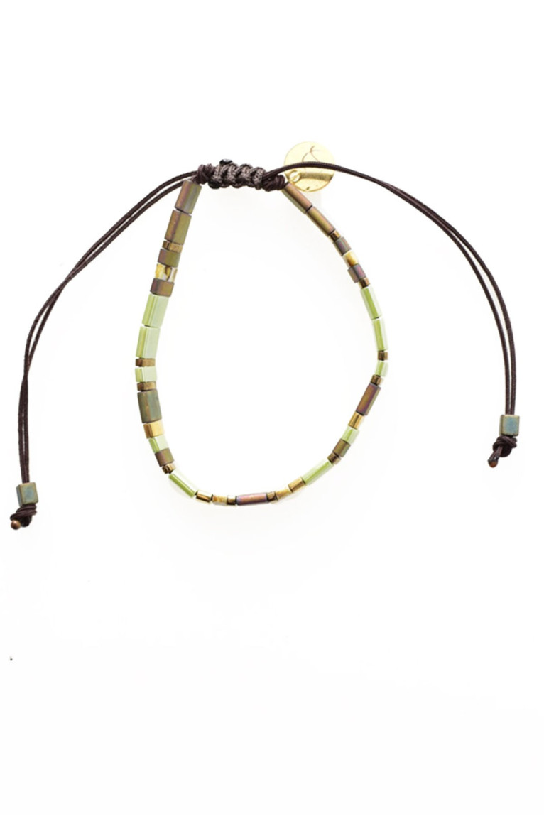 Bracelet cordon perles Miyuki L'atelier de Gaspard