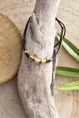 Bracelet cordon perles Miyuki L'atelier de Gaspard