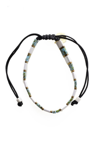 Bracelet cordon perles Miyuki L'atelier de Gaspard
