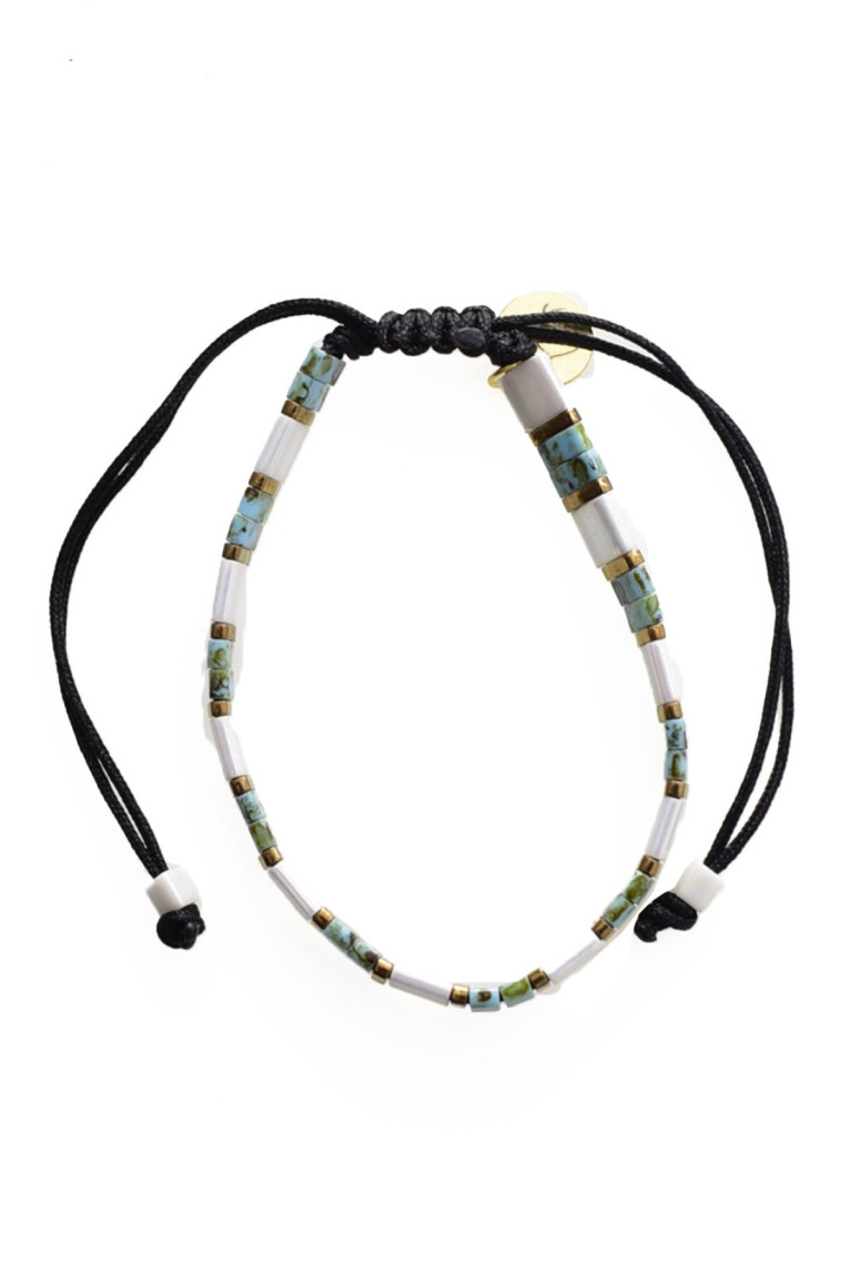 Bracelet cordon perles Miyuki L'atelier de Gaspard