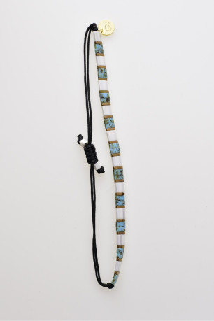Bracelet cordon perles Miyuki L'atelier de Gaspard