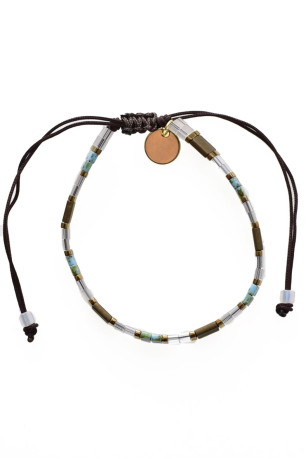 Bracelet cordon perles Miyuki L'atelier de Gaspard