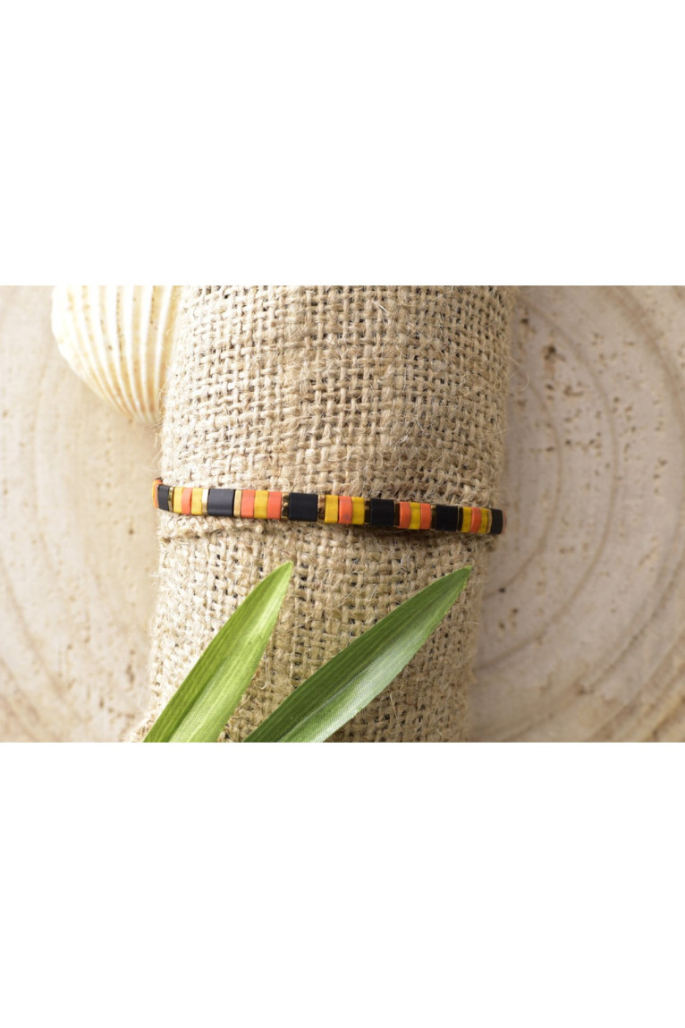 Bracelet cordon perles Miyuki L'atelier de Gaspard