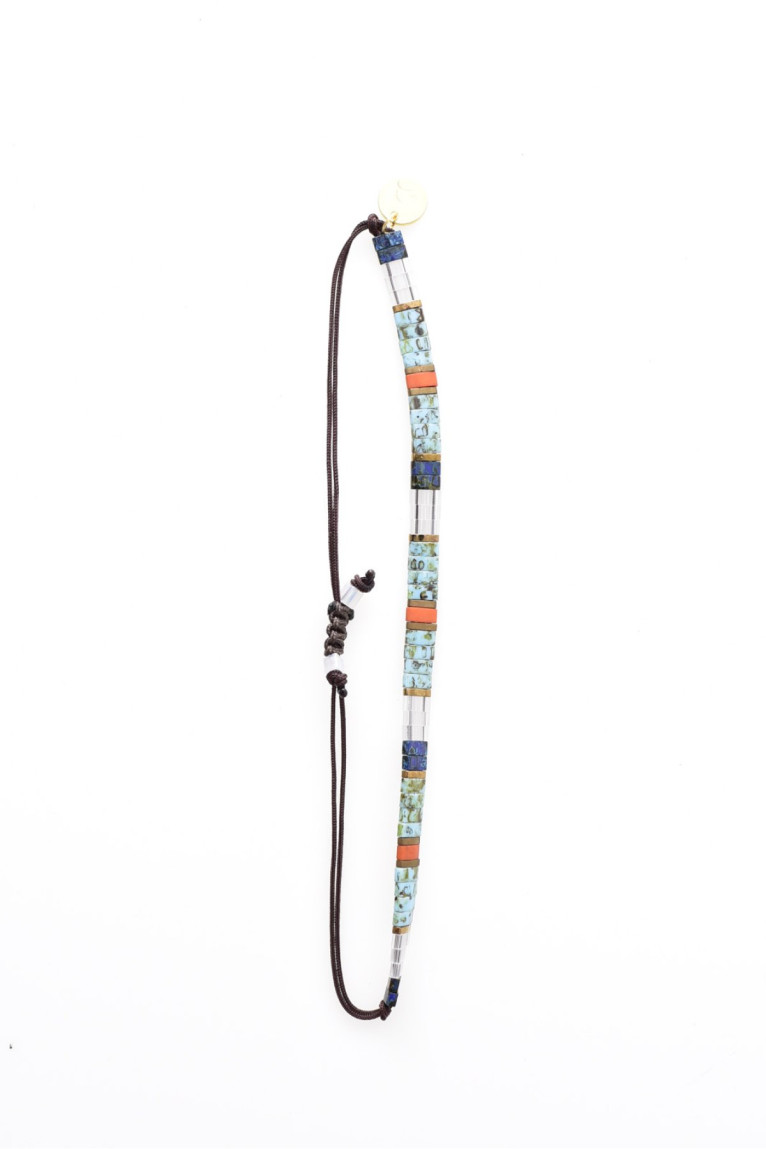 Bracelet cordon perles Miyuki L'atelier de Gaspard