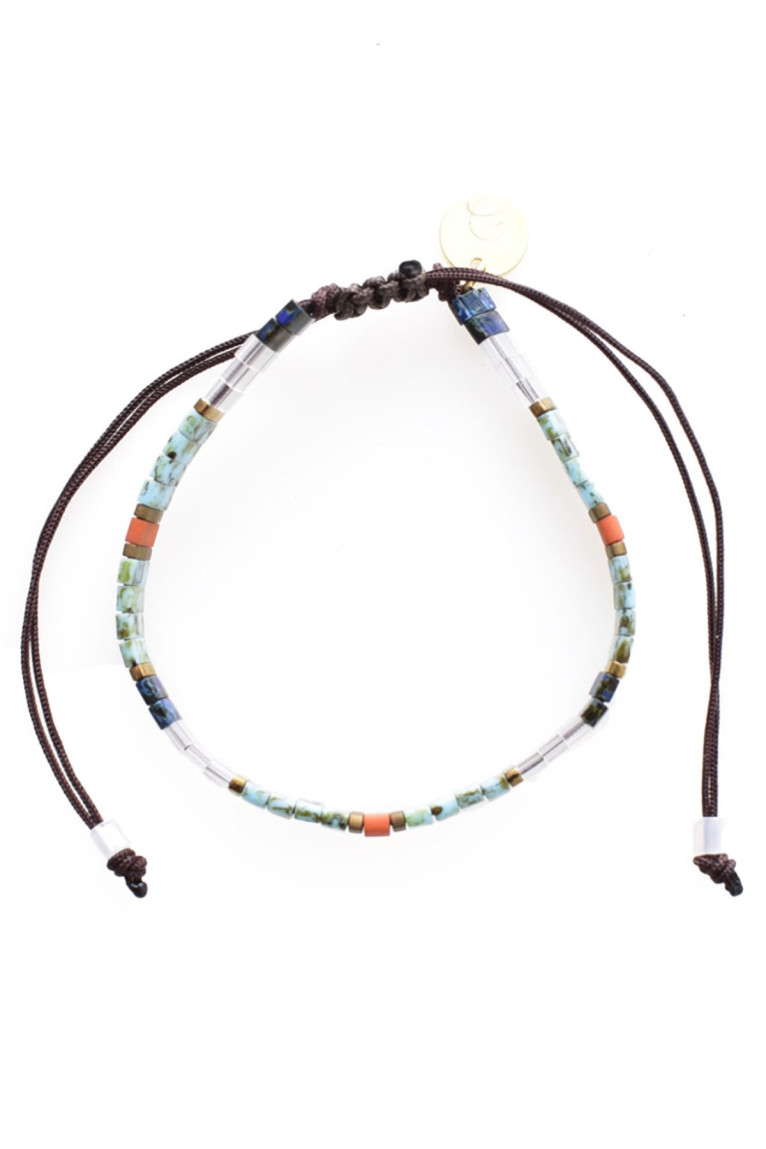 Bracelet cordon perles Miyuki L'atelier de Gaspard