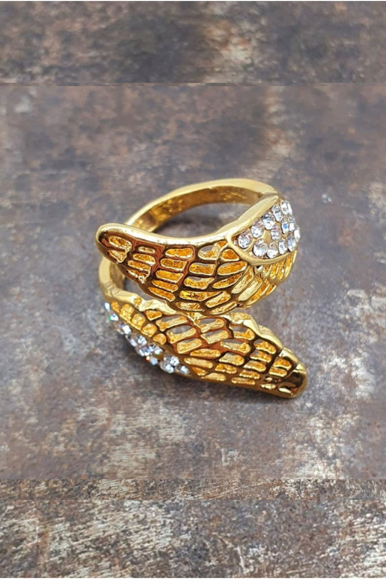 Bague plaqué or et zircon L'atelier de Gaspard