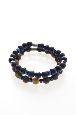 Bracelet double perles naturelles L'atelier de Gaspard