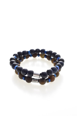 Bracelet double perles naturelles L'atelier de Gaspard