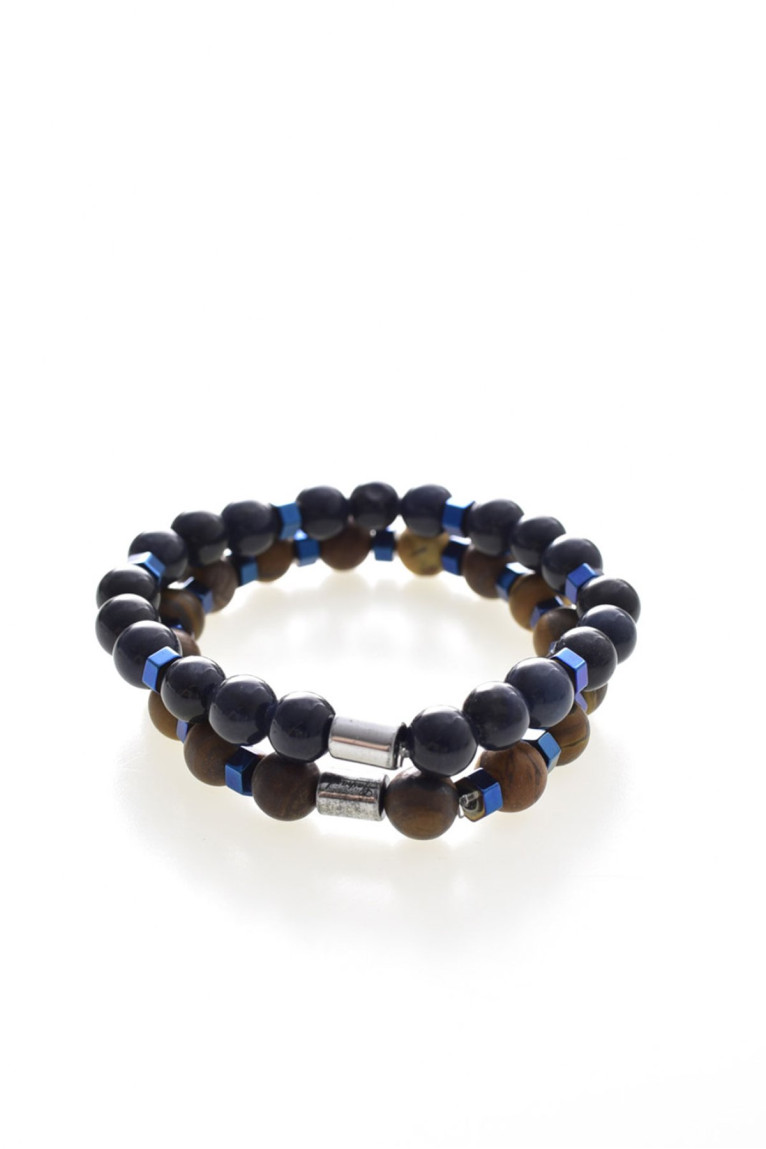 Bracelet double perles naturelles L'atelier de Gaspard