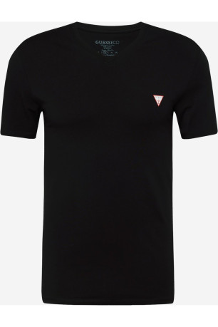 TShirt MC col V coton stretch Guess jeans