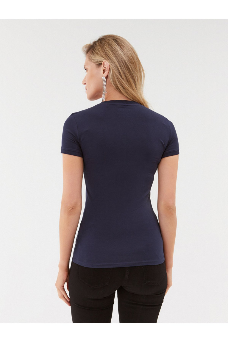TShirt MC coton col V Guess jeans