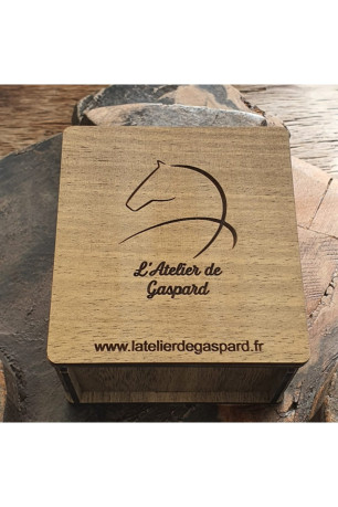 Coffret 2 bracelets cuir et perles d'onyx L'atelier de Gaspard