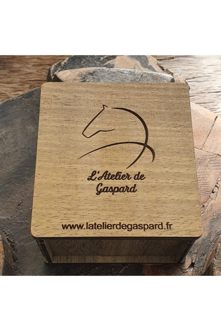 Coffret 2 bracelets cuir et perles d'onyx L'atelier de Gaspard