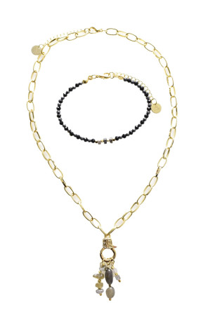 Coffret collier et bracelet pierres naturelles L'atelier de Gaspard