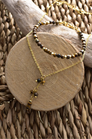 Coffret collier et bracelet pierres naturelles L'atelier de Gaspard