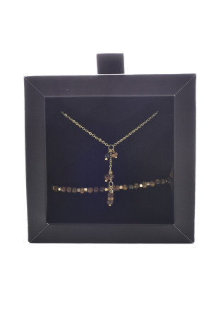 Coffret collier et bracelet pierres naturelles L'atelier de Gaspard
