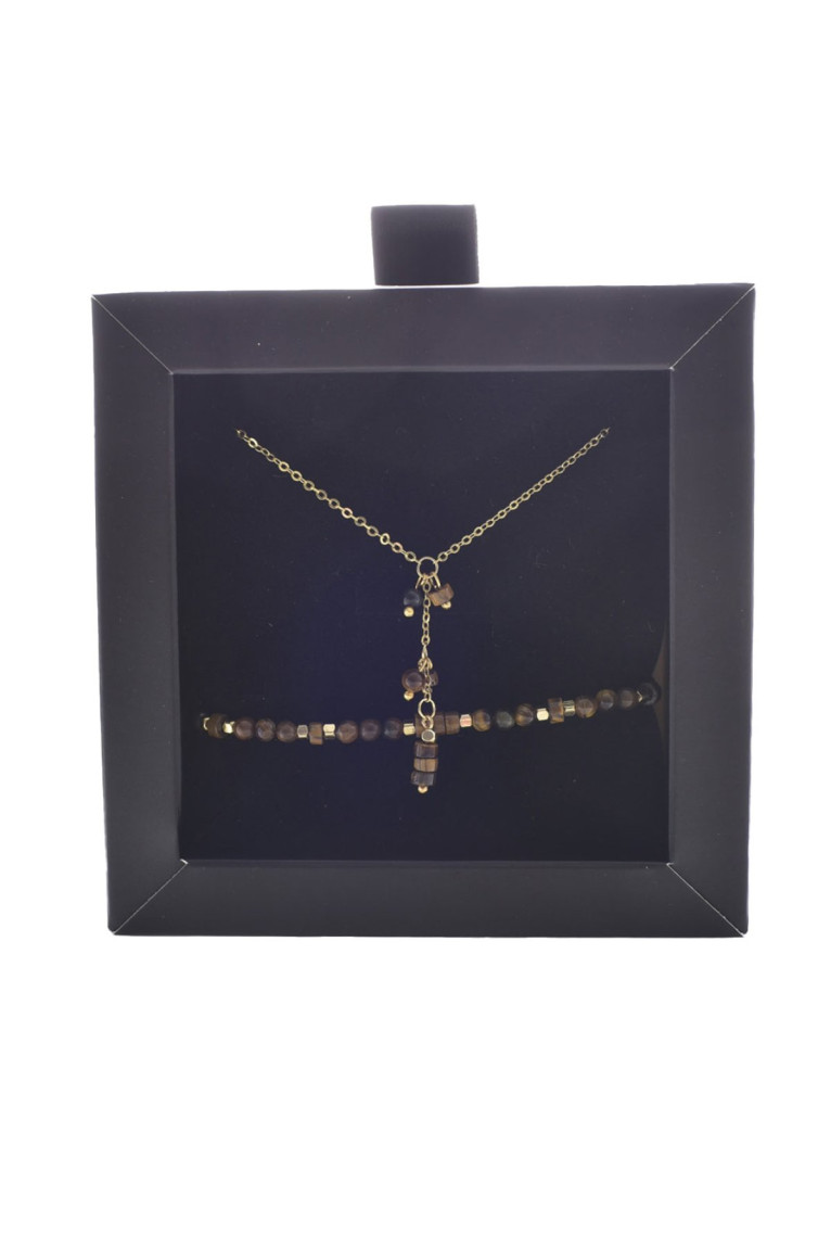 Coffret collier et bracelet pierres naturelles L'atelier de Gaspard
