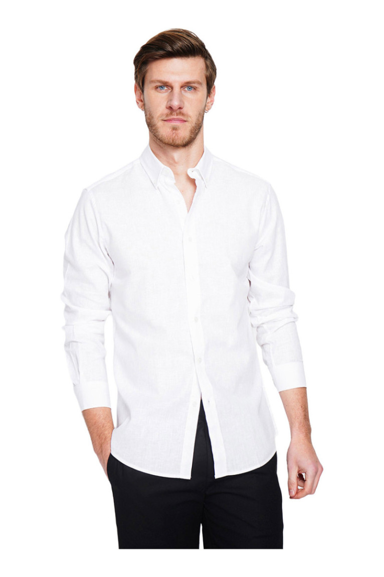 Chemise - SECRET DU LIN - Blanc