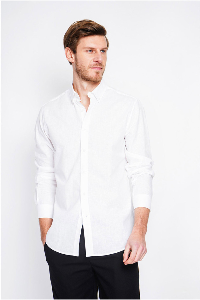 Chemise - SECRET DU LIN - Blanc