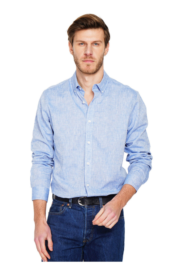Chemise - SECRET DU LIN - Bleu Jeans