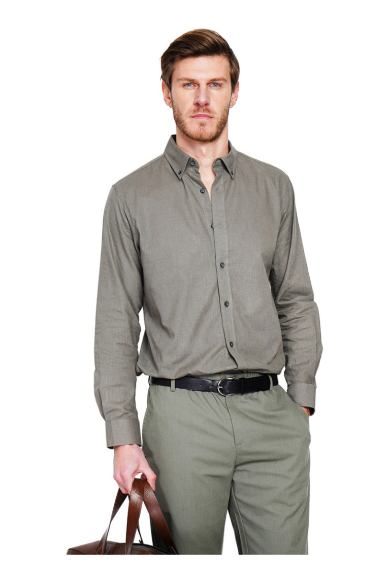 Chemise - SECRET DU LIN - Kaki