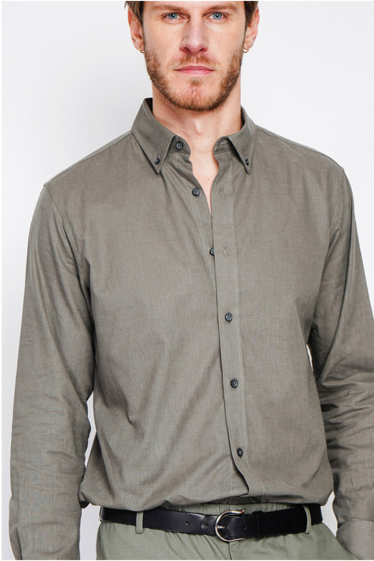 Chemise - SECRET DU LIN - Kaki