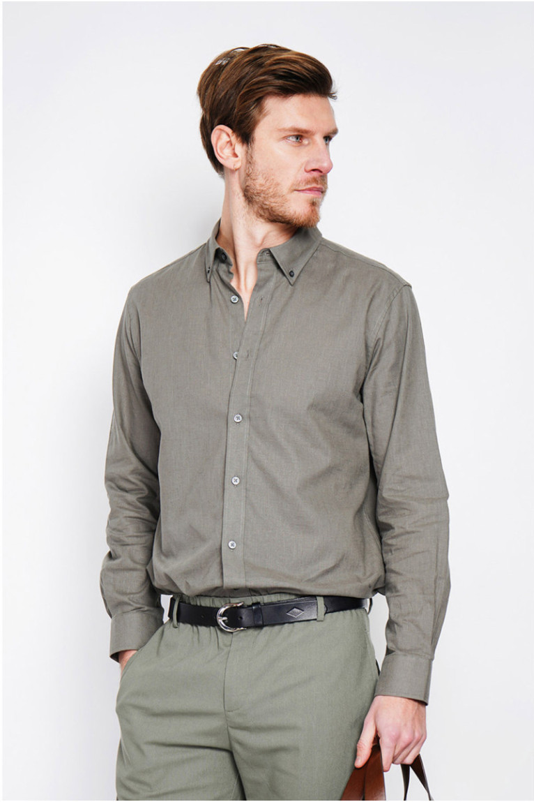 Chemise - SECRET DU LIN - Kaki
