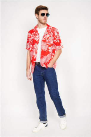 Chemise - SECRET DU LIN - Rouge