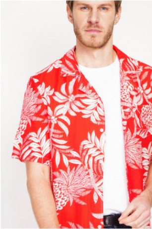 Chemise - SECRET DU LIN - Rouge