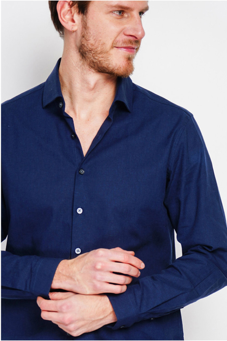 Chemise - SECRET DU LIN - Marine