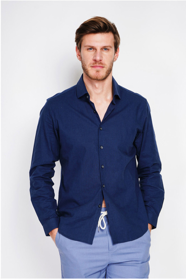Chemise - SECRET DU LIN - Marine