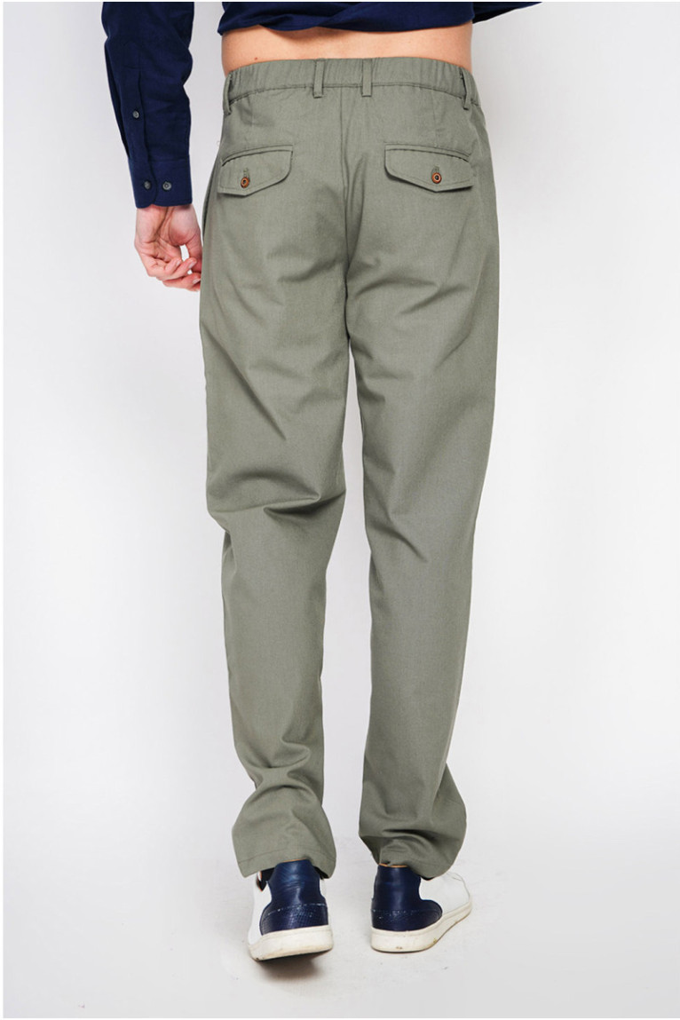 Pantalon - SECRET DU LIN - Kaki Claire