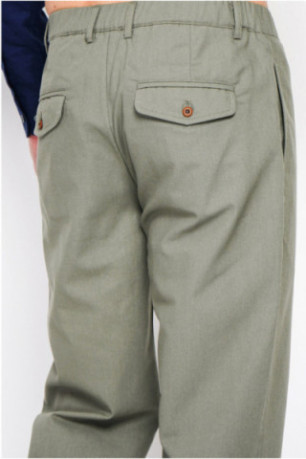 Pantalon - SECRET DU LIN - Kaki Claire