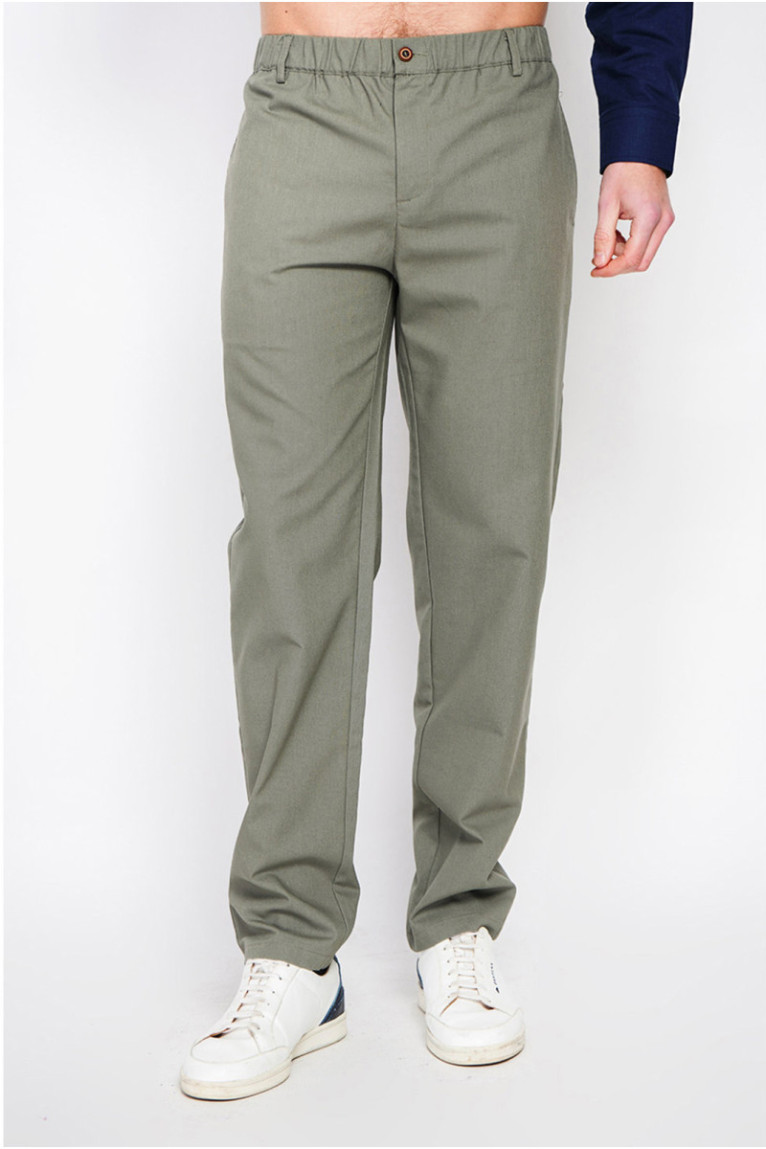 Pantalon - SECRET DU LIN - Kaki Claire