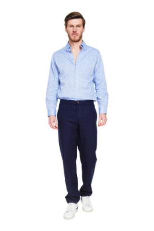 Pantalon - SECRET DU LIN - Marine