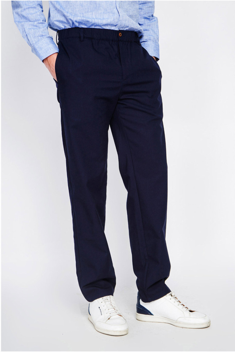Pantalon - SECRET DU LIN - Marine