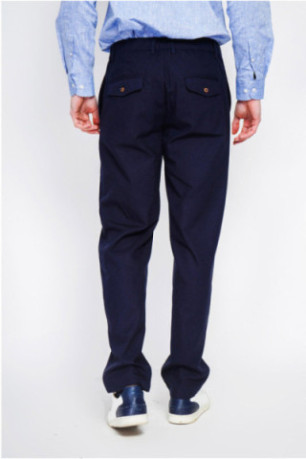 Pantalon - SECRET DU LIN - Marine