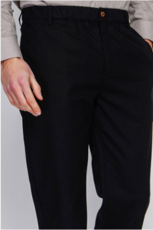 Pantalon - SECRET DU LIN - Noir