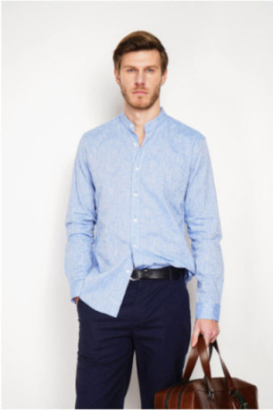 Chemise - SECRET DU LIN - Bleu Jeans