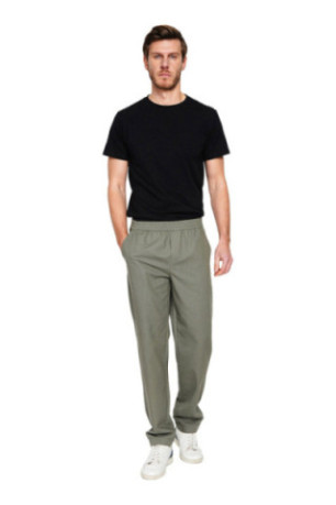 Pantalon - SECRET DU LIN - Kaki Claire