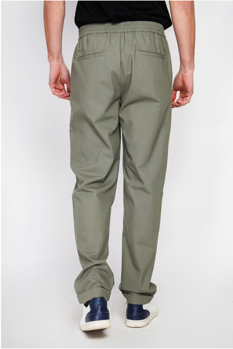 Pantalon - SECRET DU LIN - Kaki Claire