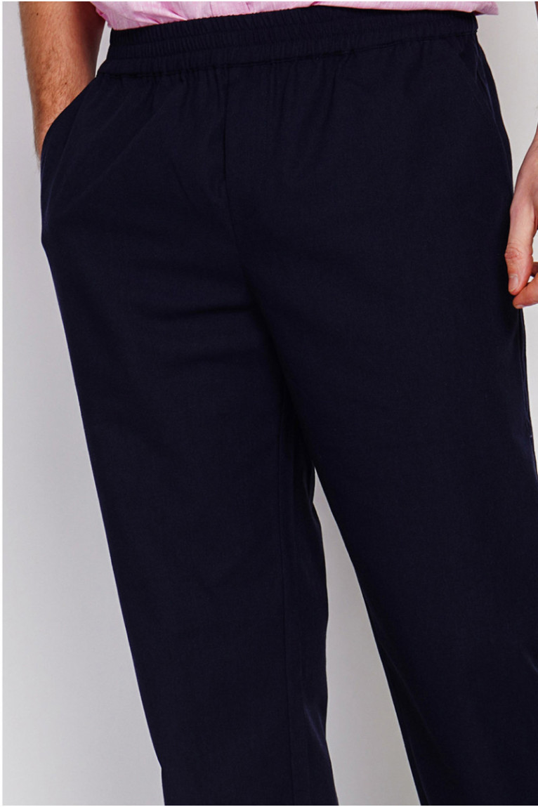 Pantalon - SECRET DU LIN - Marine