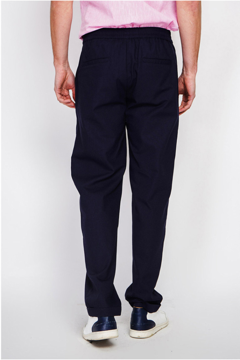 Pantalon - SECRET DU LIN - Marine
