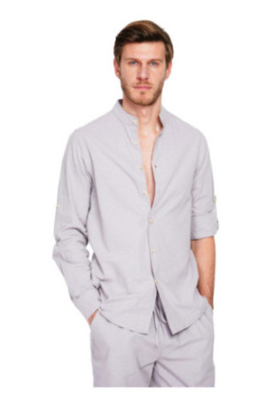 Chemise - SECRET DU LIN - Gris Perle