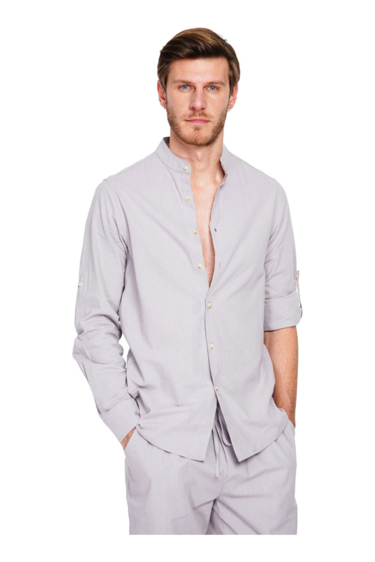 Chemise - SECRET DU LIN - Gris Perle